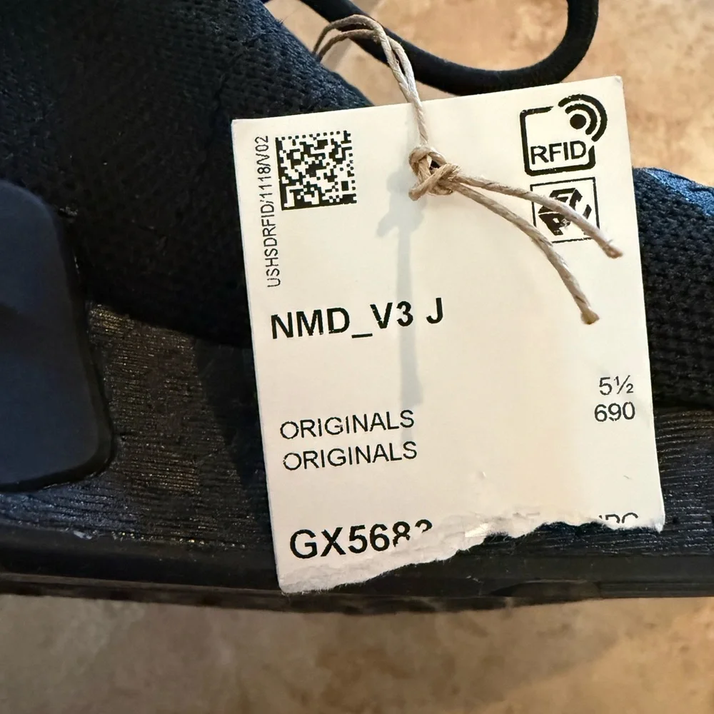 ADIDAS men’s Black Athletic Sneakers - Two different sizes